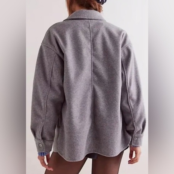 NWOT We The Free Gray Lola Shirt Jacket - XL - Picture 3 of 10